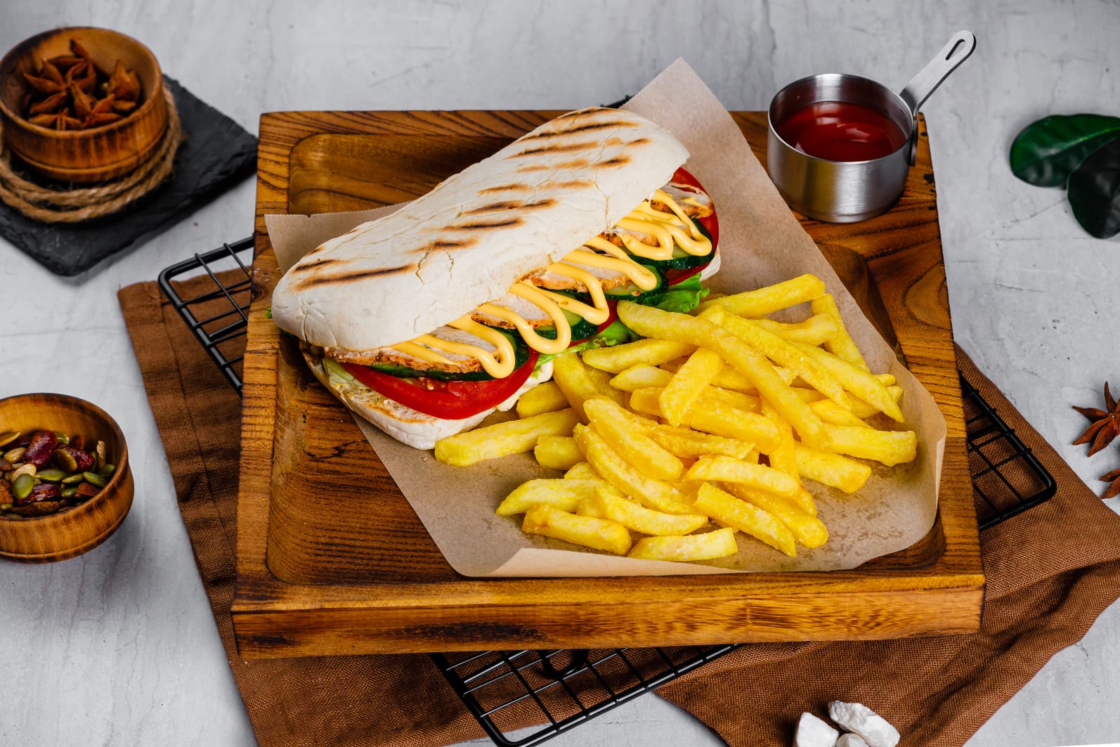 Панини с курицей